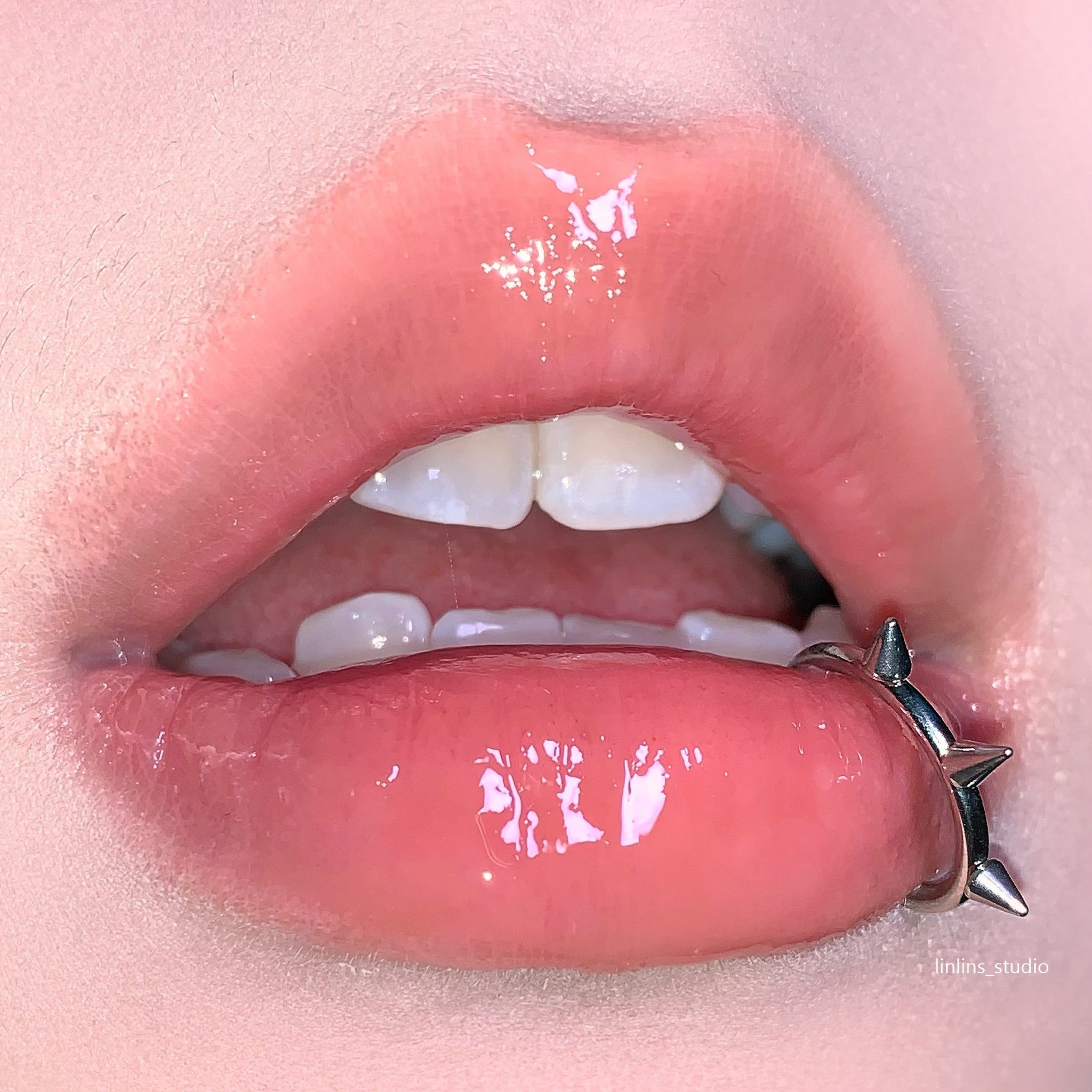 🌟 Sweet Wolf Fang & Seamless Ring Lip/Septum Jewelry Set ✨