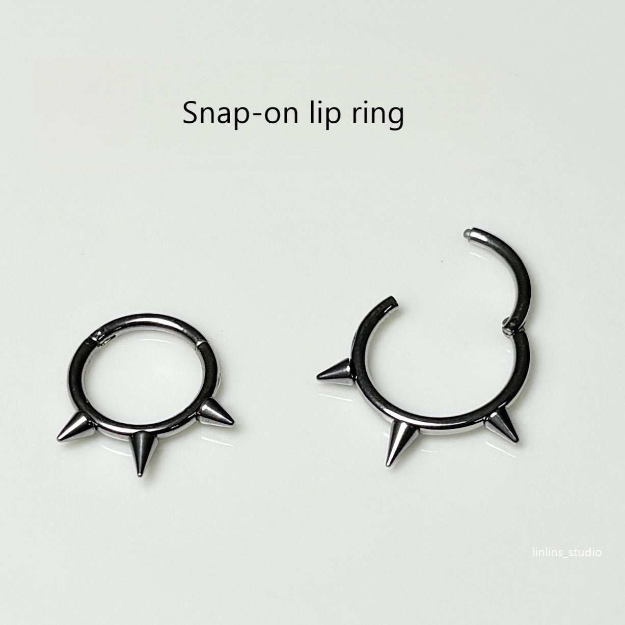 🌟 Sweet Wolf Fang & Seamless Ring Lip/Septum Jewelry Set ✨
